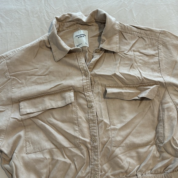 Abercrombie & Fitch Linen Blend Romper - Picture 5 of 11